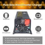 6000 Watt 48V to 110V/220V DC to AC Inverter Charger